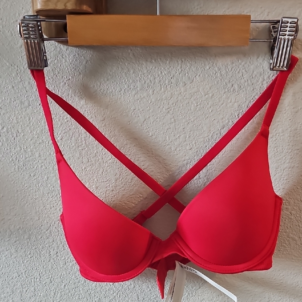 PINK Victoria's Secret Red Strappy Bra Intimates